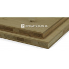 Eiken rustiek massief drie lagen paneel op maat gezaagd online bestellen